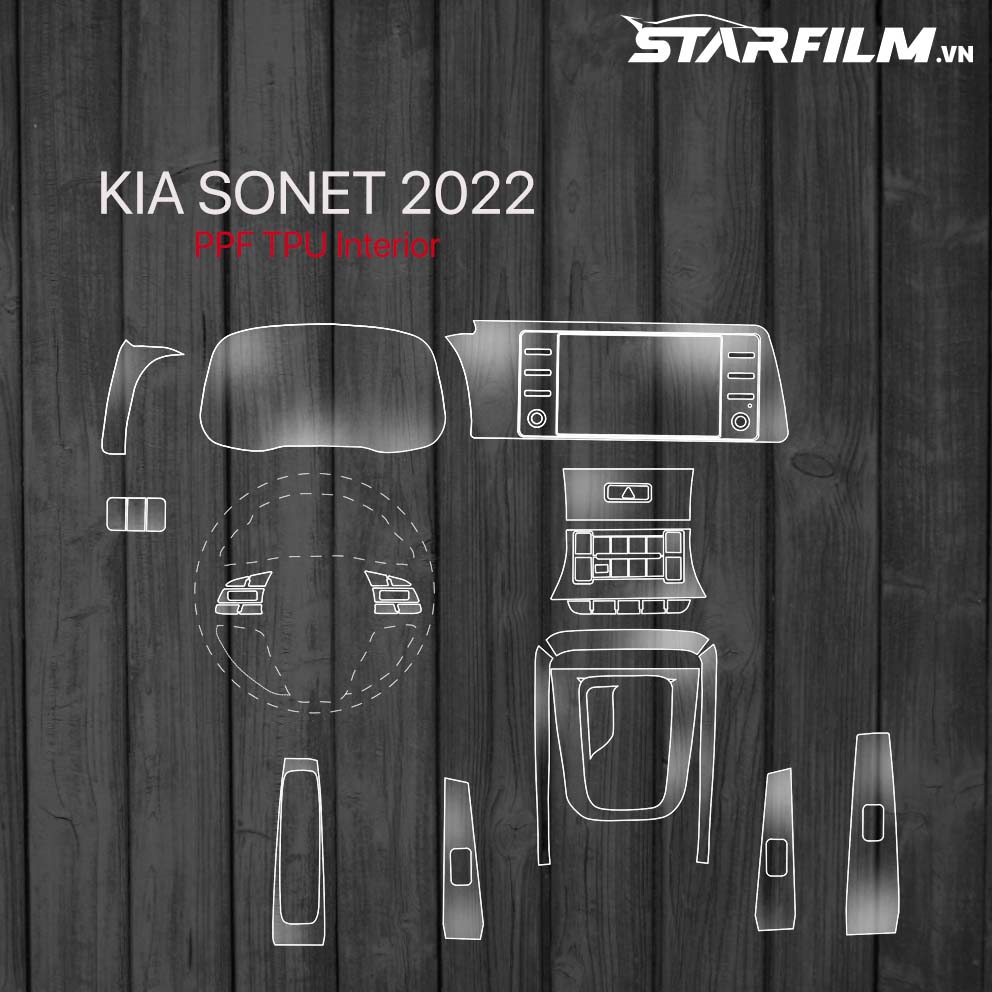 KIA SONET 2022 PPF TPU chống xước tự hồi phục STARFILM